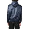 Emporio Armani EA7 Хлопковая куртка с капюшоном на молнии с принтом логотипа из букв и цифр, Color Block, мужская куртка, синий 3RPB05-PN5ZZ-1554