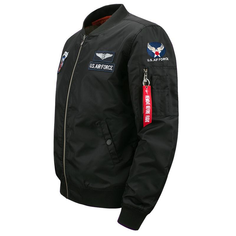 Весна и осень, большой размер, мужская спортивная повседневная куртка-стойка, тонкий большой размер, летный костюм, бейсбольная рубашка