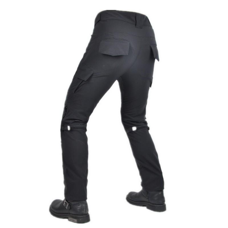 Mens Motorcycle Riding Pants With CE Level 2 Armor Breathable Mesh Ventilation High-Waist Stretch Fit Touring