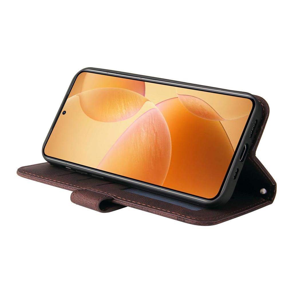 Для Xiaomi 14T Pro Кожаные кошельки Чехлы-книжки Skin Touch Чехол для телефона Подставка с ремешком