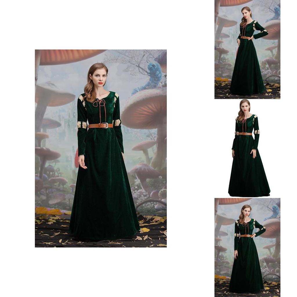 Brave Merida Princess Costume Adult Dress High Quality Cosplay Suit For Halloween Party