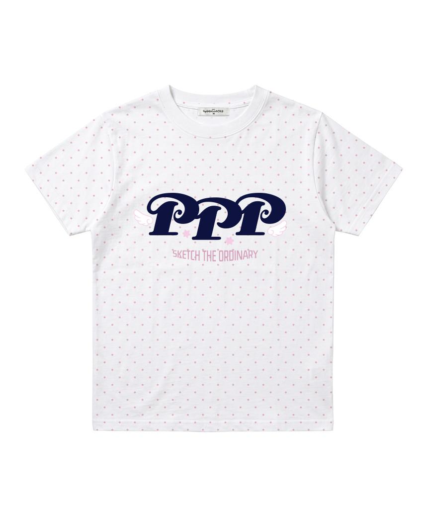 PAGESIISII Ppp Angel Print Dot Standard Fit Short Sleeve T-Shirt [3 Colors]