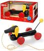BRIO Douche Pull Toy [Dog Toy] for Ages 1 and Up (Pull Cart, Wooden, Educational Toy) 30332