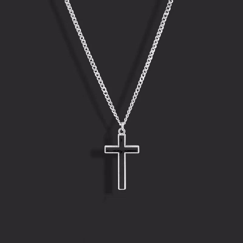 Модный Индивидуальный Ретро Готический Крест Ожерелье Для Мужчин И Женщин Уличный Хип-Хоп Законодатели Моды Универсальный Пе