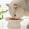 Ceramic Cat Bowl Cute Dog Food Feeding Basin Creative Pet High Foot Bowl  Water Container