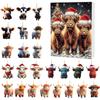 Home Decor 2024 Holiday Advent Calendar Advent Calendar Collectible 2D Funny Animal Set Commemorative Collectible Home Decor