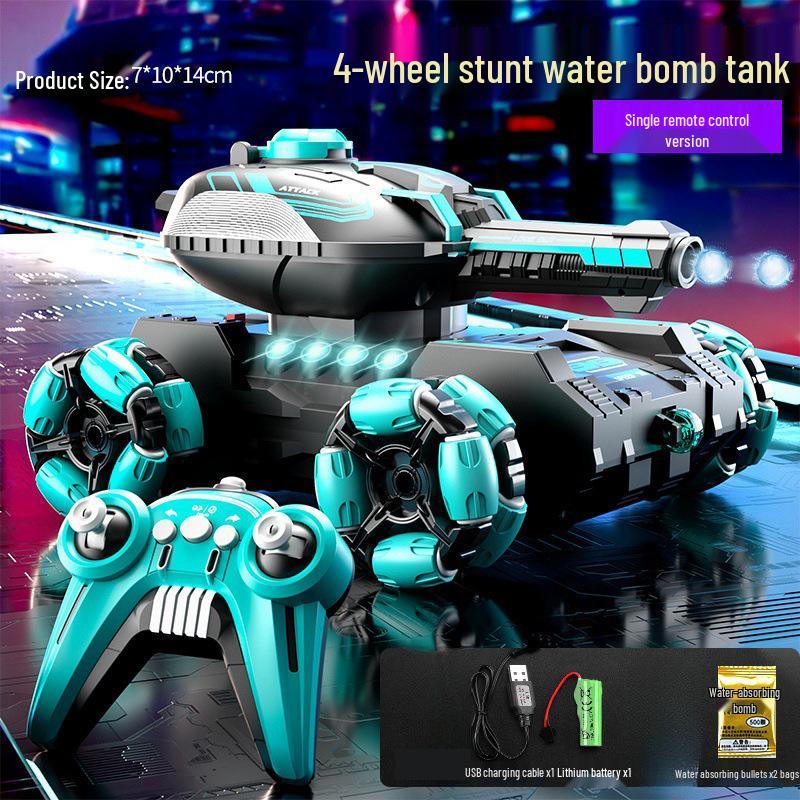 Внедорожный трюковой танк с дистанционным управлением, управлением жестами и шестиколесным приводом