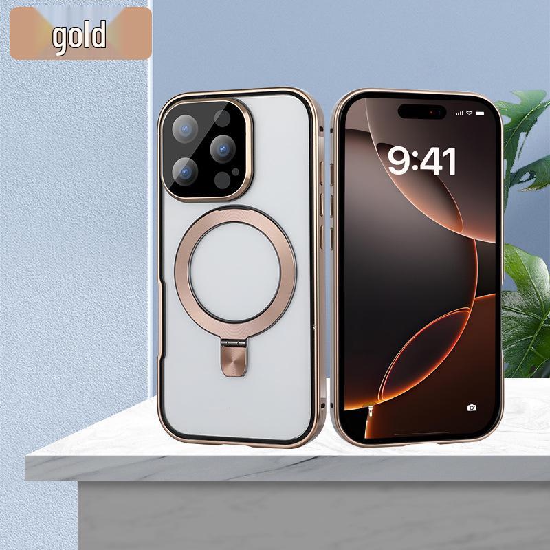 Магнитный поворотный чехол-подставка для Apple iPhone - Ударопрочная, теплоотводящая защитная крышка
