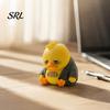 Yellow Duck Statue for Desk Emotional Support Figurine, Resin Ornament, Cute Animal Table Decor Home Office Ornament