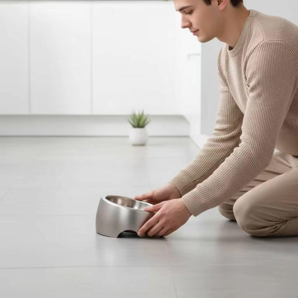304 Stainless Steel Elevated Cat Bowl Easy to Clean Wide Cat Food Water Bowl Pet Dining