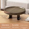 Round Wooden Mini Side Table Waterproof Couch Arm Side Holder Sofa Arm Rest Organizer  Bedroom