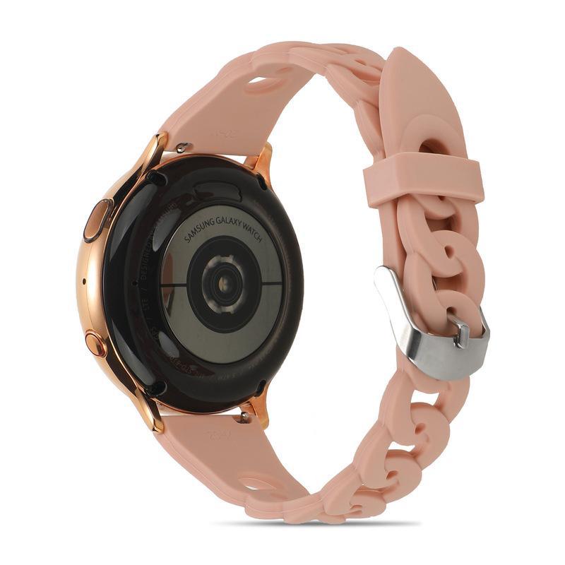 YurKem 20 мм 22 мм женский силиконовый ремешок для Samsung Galaxy Watch 4 3 41 мм 45 мм браслет S3 42 мм 46 мм Active 2 Gear ремешок для часов