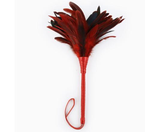 Feather Tickler Sensory Play Accessory for Gentle Tactile Stimulation Soft Feather Tips with Handle for Light Touch Sensory Exploration and Massage