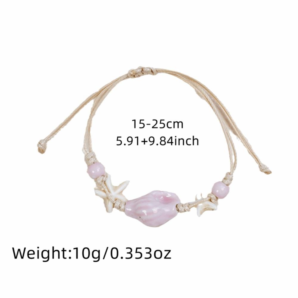 Бисерные браслеты-манжеты «Морская звезда» Богемный браслет-обертка с подвесками Ручная цепочка Новые браслеты из ракушек Конха Подарки