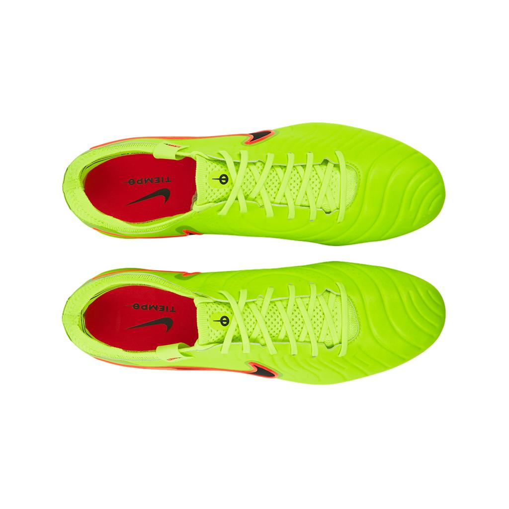 Nike Бутсы унисекс Tiempo Legend 10 Elite FG Volt Black Желтые DV4328-701