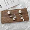 Sterling Pearl Screw Back Earrings Women Minimalist Sweet Delicate Ear Jewelry
