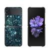 Блестящий черный твердый корпус для Samsung Galaxy Z Flip3 5G, чехол для Samsung Galaxy Z, флип-чехол для ПК, Fundas