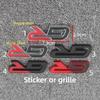 3D Car GR Sport наклейка на переднюю решетку капота эмблема значок для HV YARiS RZ RC RS Prius наклейки на багажник