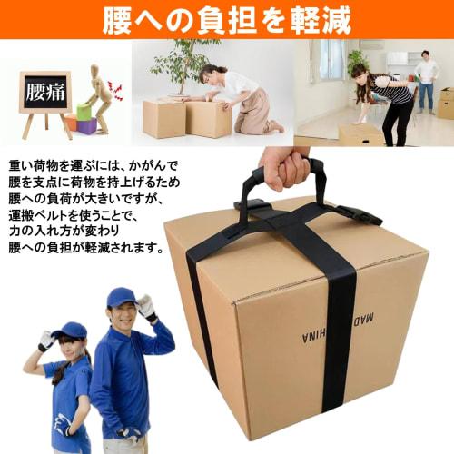 NOELAMOUR Carrying Belt for Moving Cardboard Boxes, Furniture, Luggage, and Other Items, Single Person, Stability (Cross-Shaped)