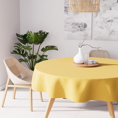 Круглая скатерть против пятен 180 см ALIX сияющий желтый, Soleil d'Ocre
