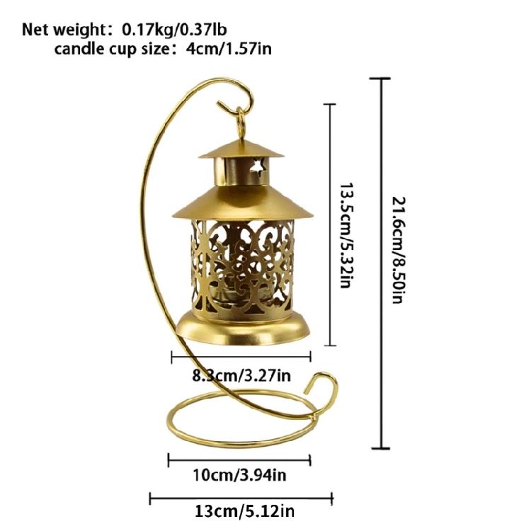 Elegant Cutout Metal Birdcage Hanging Lanterns Tealight Candle Holders With Rustproof Construction for Wedding Christmas