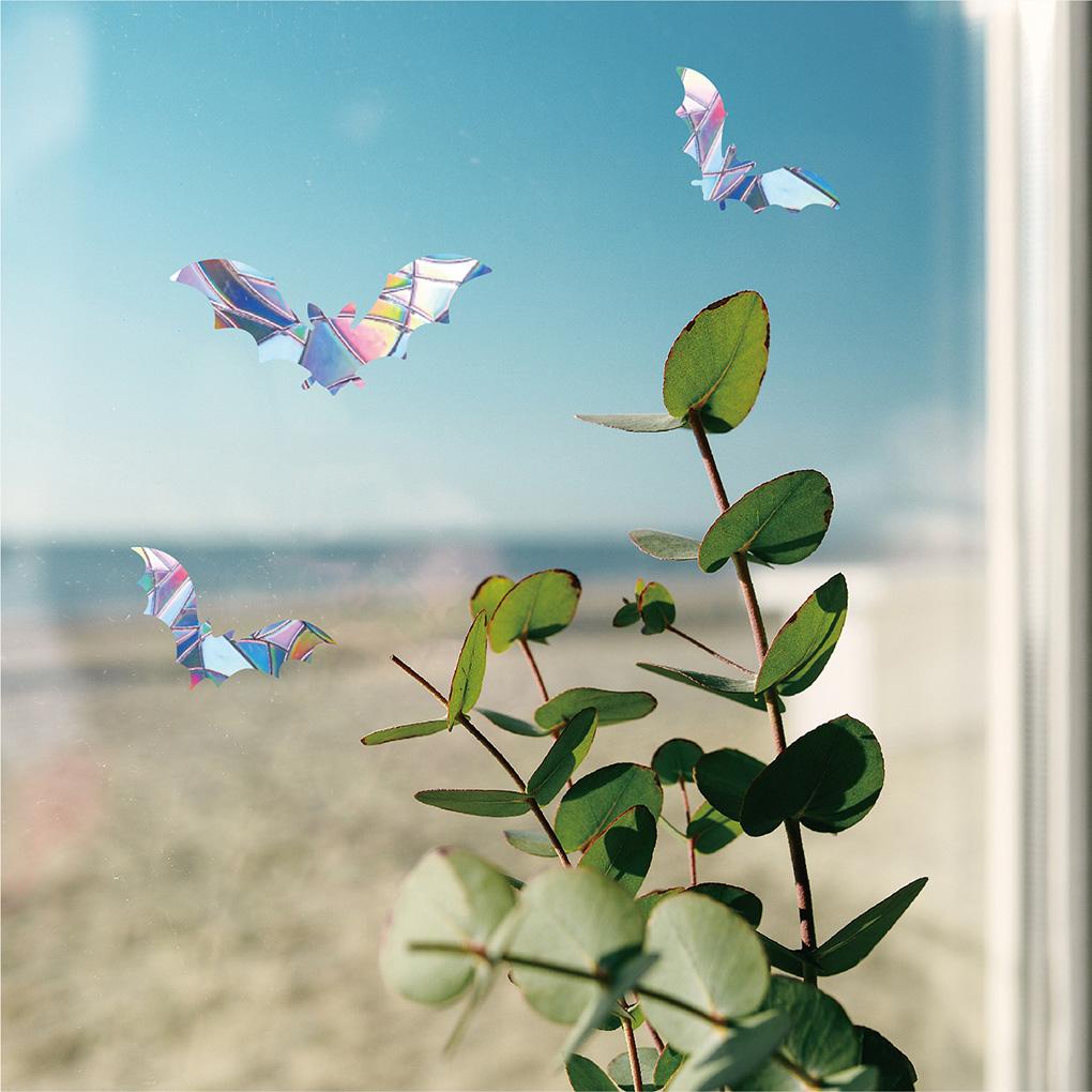 Наклейка на окно Радуга многоразовая в форме статического удара против столкновений стеклянная наклейка для спальни ловец солнца для домашнего декора