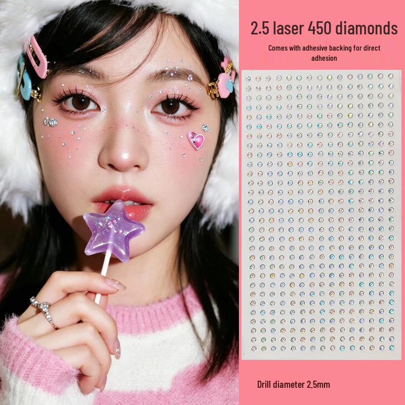 Shan Gen Crystal Diamond Eye Makeup Stickers с самоклеящимися стразами