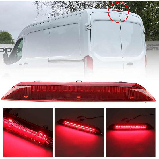 LED Third Brake Light Cargo Light High Mount Stop Light for Ford Transit 150 250 350 MK8 Custom 1899968 Rear Central High Level Brake Light Lamp