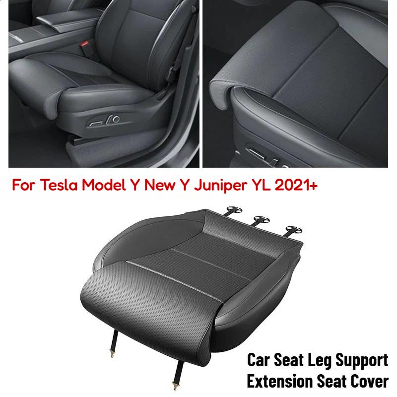 For Tesla Model Y New Y Juniper YL + Leg Support Extension Seat Cover Memory Foam Extender Cushion Car Interior Accessories