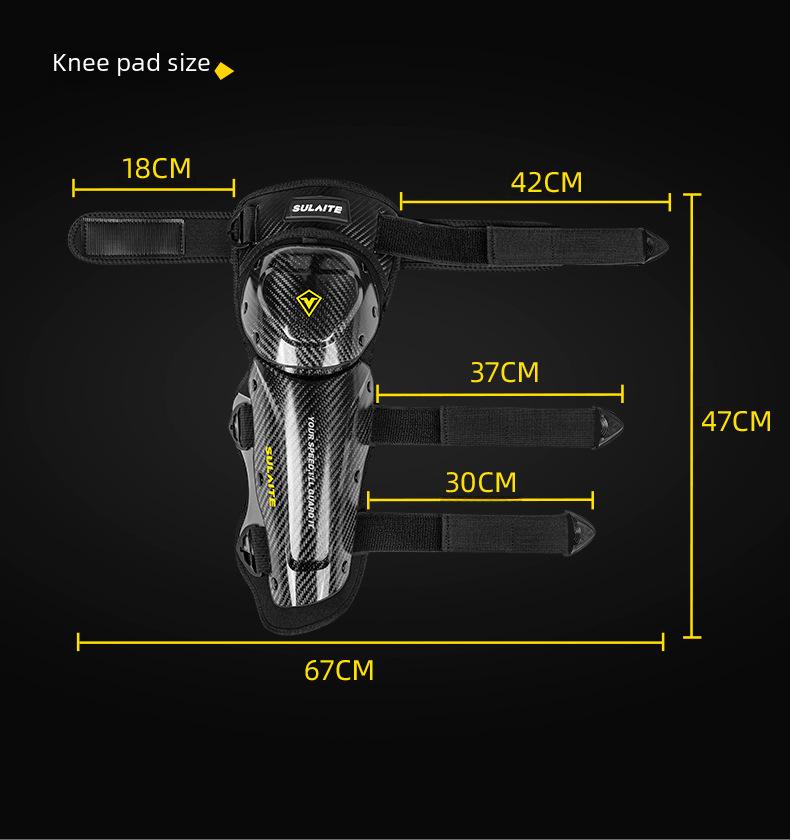 Breathable Summer Motorcycle Knee & Elbow Pads - Hard Shell Protective Gear for Cycling & Outdoor Travel