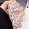 Эластичный нейлоновый ремешок для часов, совместимый с iWatch, регулируемый ремешок с леопардовым принтом для Apple Watch Series 10 9 8 7 SE3 49 мм 46 мм 45 мм 44 мм 42 мм 40 мм 41 мм