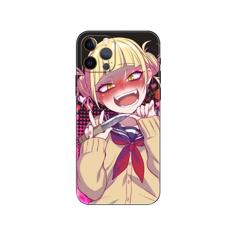 Милый чехол для телефона Himiko Toga Anime для iPhone 5 5s 2020se 6 6s 7 8 plus x 10 XR XS 11 12 13 mini pro MAX черная задняя крышка из ТПУ