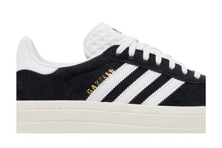 adidas Gazelle Bold Черный Белый (Женский)
