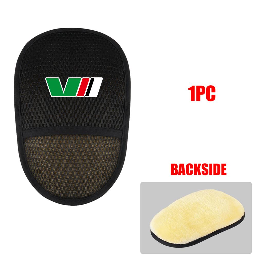 AAAAB1 1/2pc Wool Soft Car Washing Gloves Cleaning Brush Car Wash Tools For Skoda Rapid Scala Kodiaq Fabia Kamiq Karoq Octavia A5 S VII