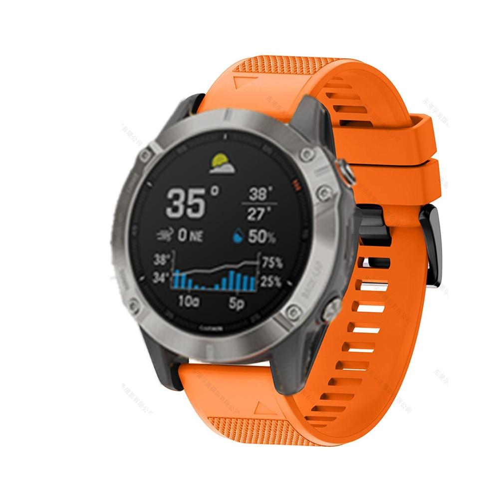 Ремешок для умных часов Garmin Fenix ​​6 6S 6X 5X 5 5S 3 3HR Forerunner 935 945, быстросъемный силиконовый браслет