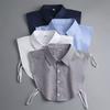 Men's Fake Collar Formal Dress Shirt Versatile Workwear Spring Autumn Winter Matching Decorative Collar Ties Men Accessories