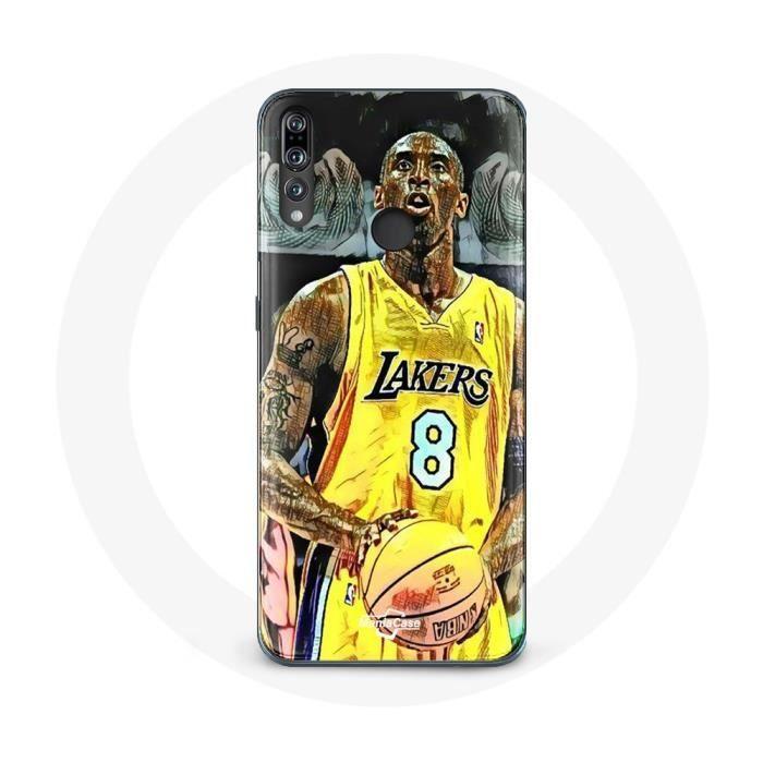 Coque - Huawei - P30 Lite - Kobe Bryant Dunk Lakers 8 - Noir - Souple - Sportif