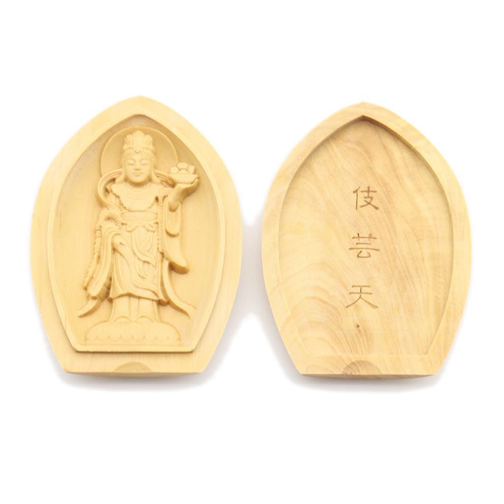 Kurita's Special Buddhist Statue [Guardian Deity] Gigeiten (Lotus-Shaped Incense Holder Buddha [Pocket Buddha]) Guardian Deity (Height 6.2cm, Width