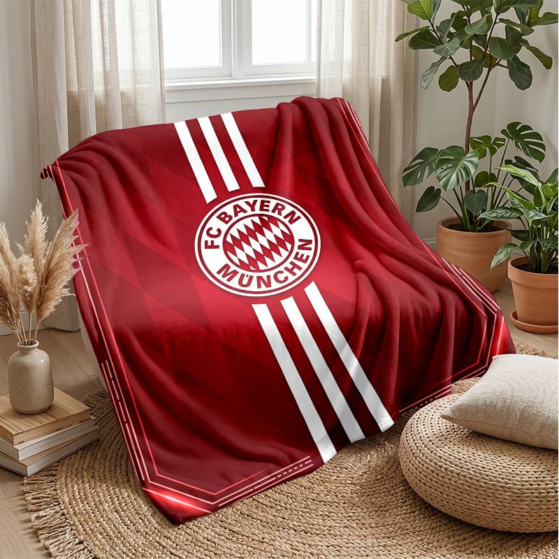 Bayern Munich Soft Flannel Fleece Blanket Lightweight Cozy Warm Throw Blanket For Sofa Bed Home Decor