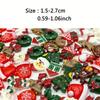100 шт. Смешанные Рождественские смоляные аксессуары Декоративный DIY набор для творчества со снеговиками, оленями, рождественскими украшениями для ювелирных изделий, принадлежности для детей