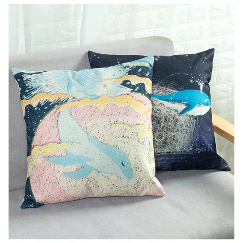 Наволочка с цветочным принтом мандалы, турецкий синий, сглаз, подушка, наволочки для дивана, домашний, квадратный, декоративная наволочка, украшение для гостиной