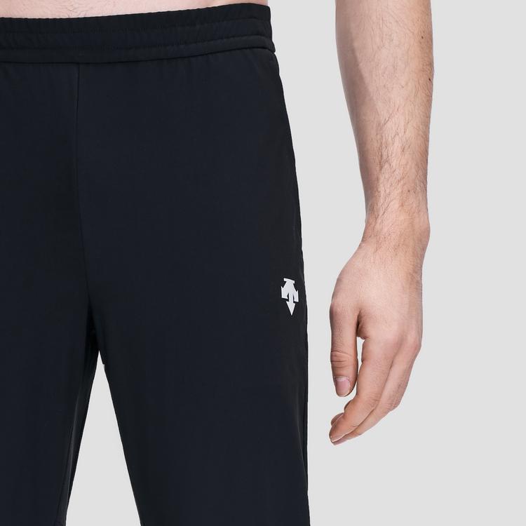 DESCENTE Однотонные спортивные брюки для фитнеса, универсальные, дышащие, средней посадки, повседневные, мужские, низ, черный D4231RFP02A
