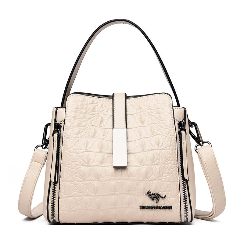 Crocodile Pattern Leather Bag for Women Feminine Shoulder Bag Crossbody Bag