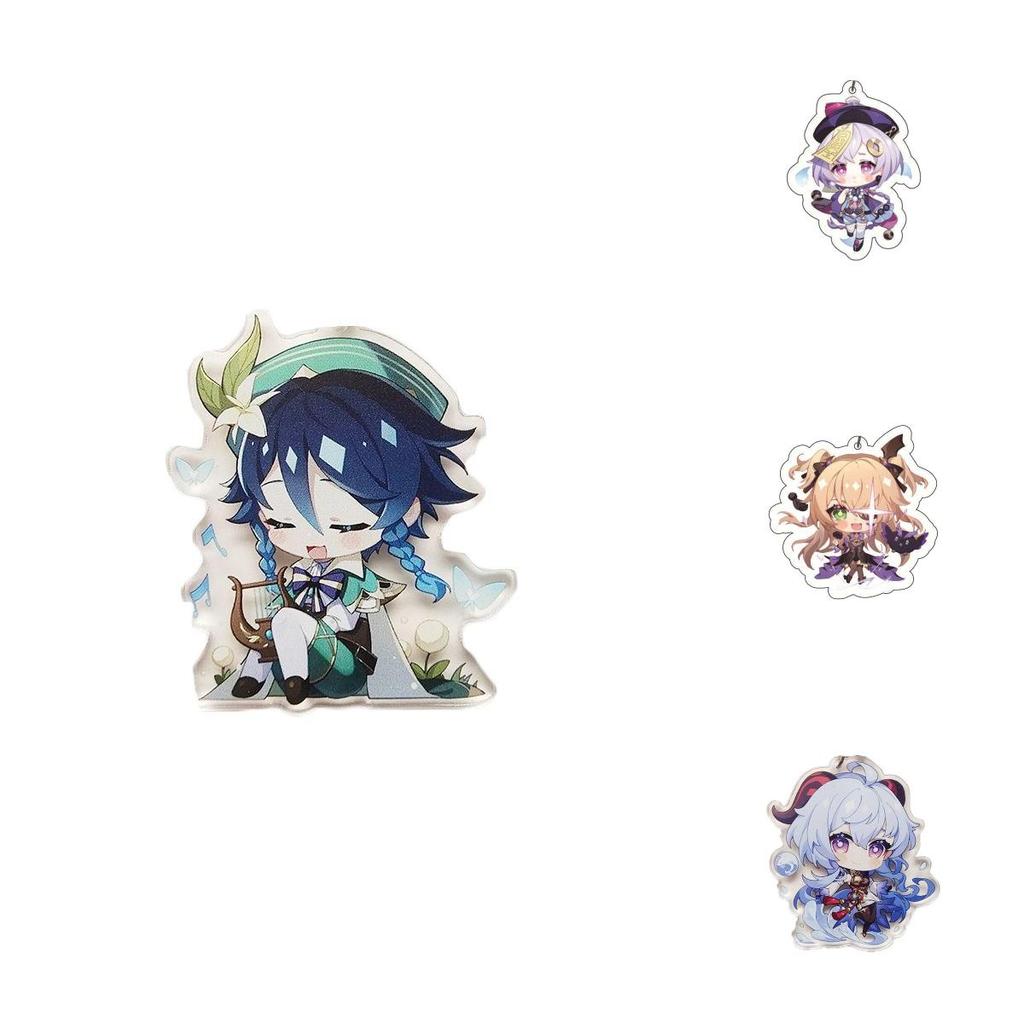 Оригинальный чехол для игрового персонажа Genshin Impact Акриловый милый брелок-шарм для фанатов