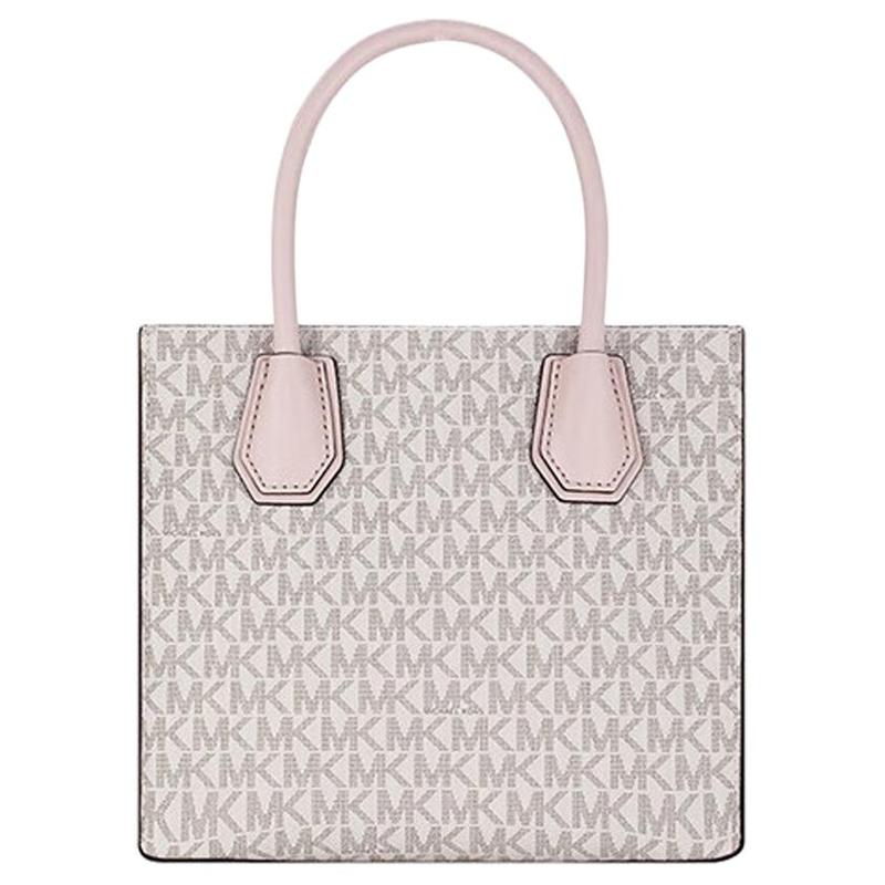 Michael Kors Мерсер пресбиопическая letter print ПВХ с кожей аккордеон сумка через плечо сумка на плечо средний размер женская цвет слоновой кости