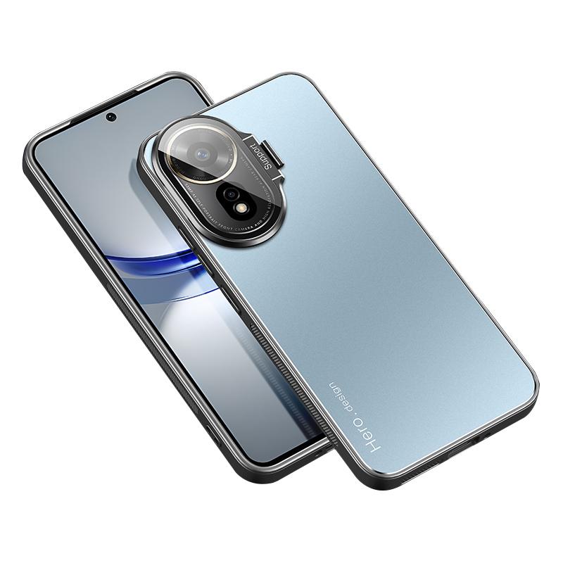 Чехол для Huawei nova 12 SE 4G/nova 11 SE с подставкой-ножкой и защитой камеры, ударопрочный чехол из ПК+ТПУ