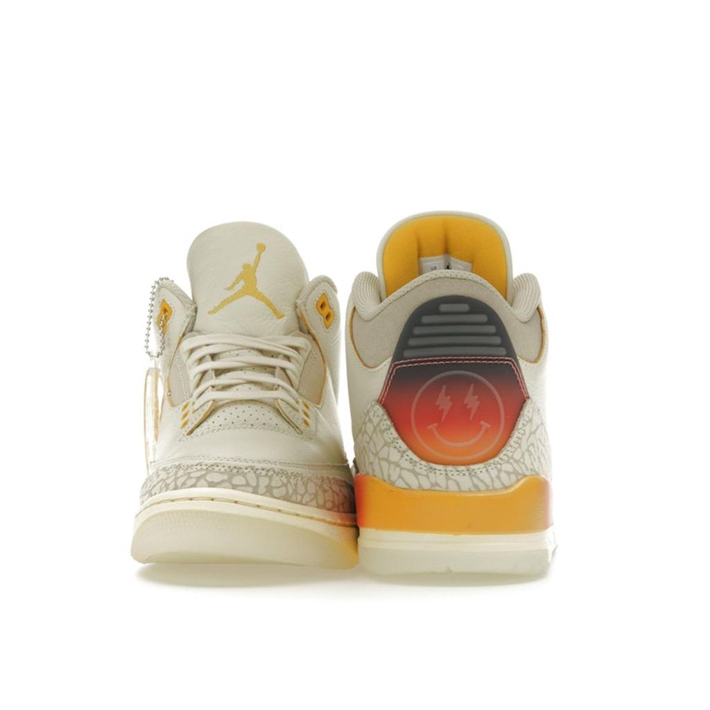 J. Balvin X Air Jordan 3 Retro Medellín Sunset Unisex Sneakers Cream Multi-Color FN0344-901