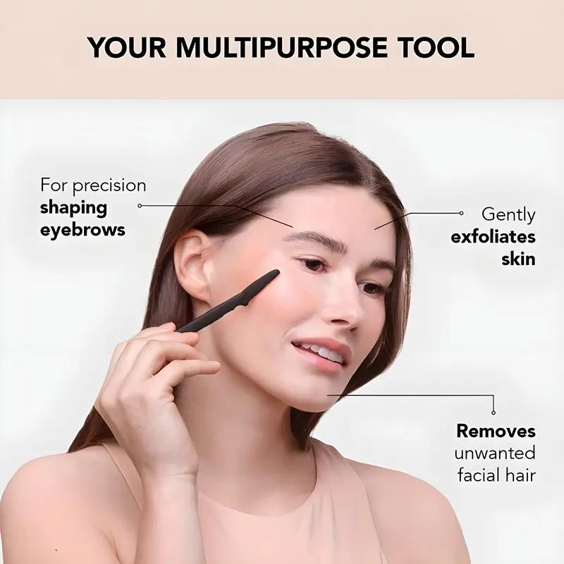 Бритва для бровей, 5 шт., триммер для бровей, лезвие бритвы, портативная бритва для лица, брови, эпиляция, фрезы для удаления волос, безопасная бритва для женщин, макияж