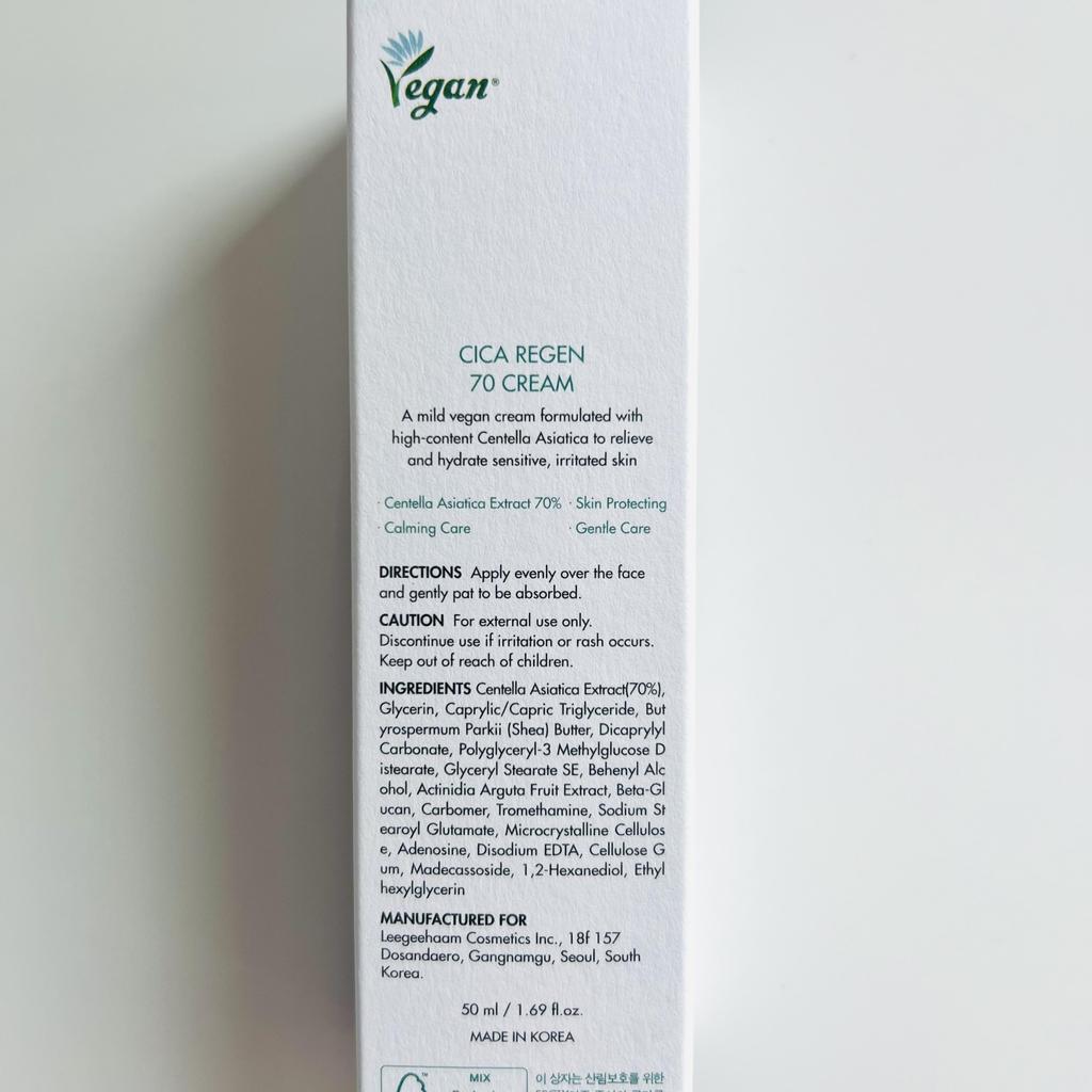 Dr.Ceuracle Крем Cica Regen 70 50 мл/экстракт центеллы азиатской 70%