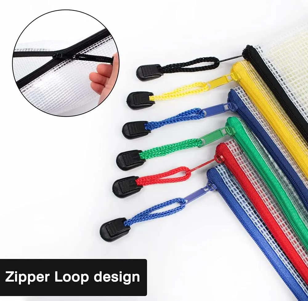 3 шт. A3/A4/A5 сетчатый мешок на молнии сумка для документов водонепроницаемая папка-файл на молнии школьные канцелярские принадлежности пенал сумки для хранения